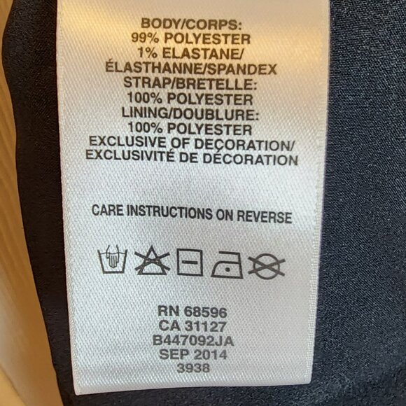 DKNYC Dress Size 6 Black Gold Beaded One Shoulder Cocktail Party Mini Excellent - Picture 3 of 10